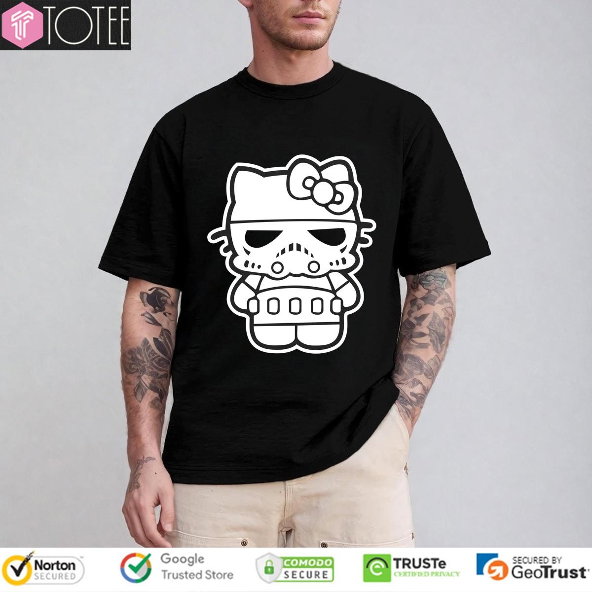 Hello Stormtrooper Parody Cat Hello Kitty Star Wars T-shirt