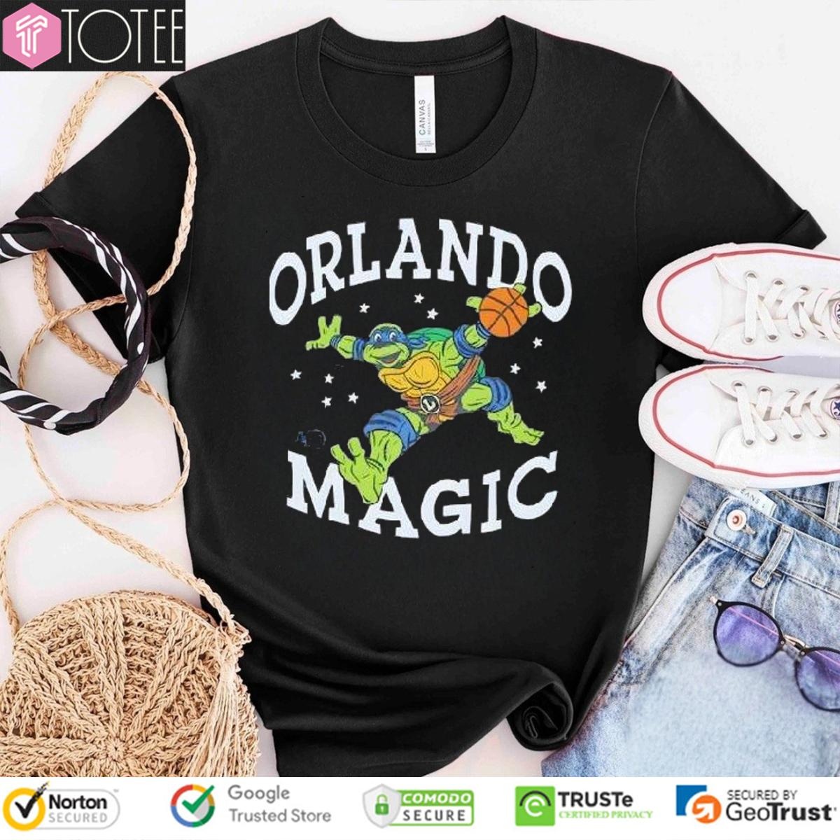 Orlando Magic Basketball Parody Tmnt Leonardo Ninja Turtles T-shirt