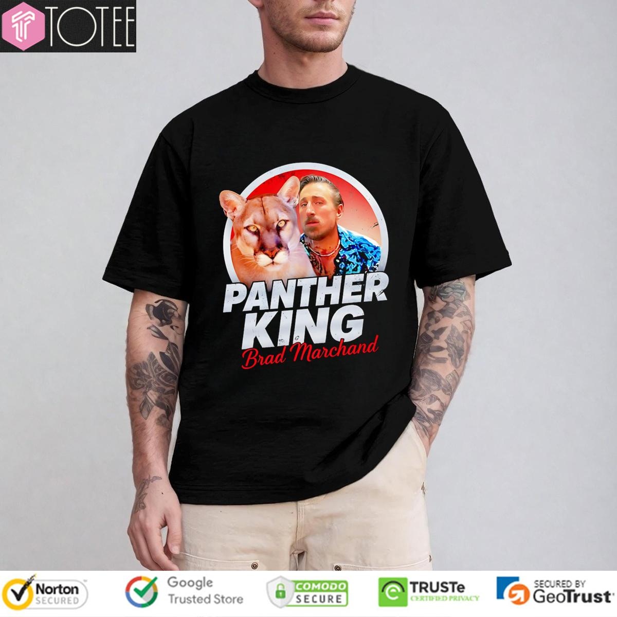 Panther King Parody Tiger King Joe Exotic Brad Marchand Florida Panthers T-shirt