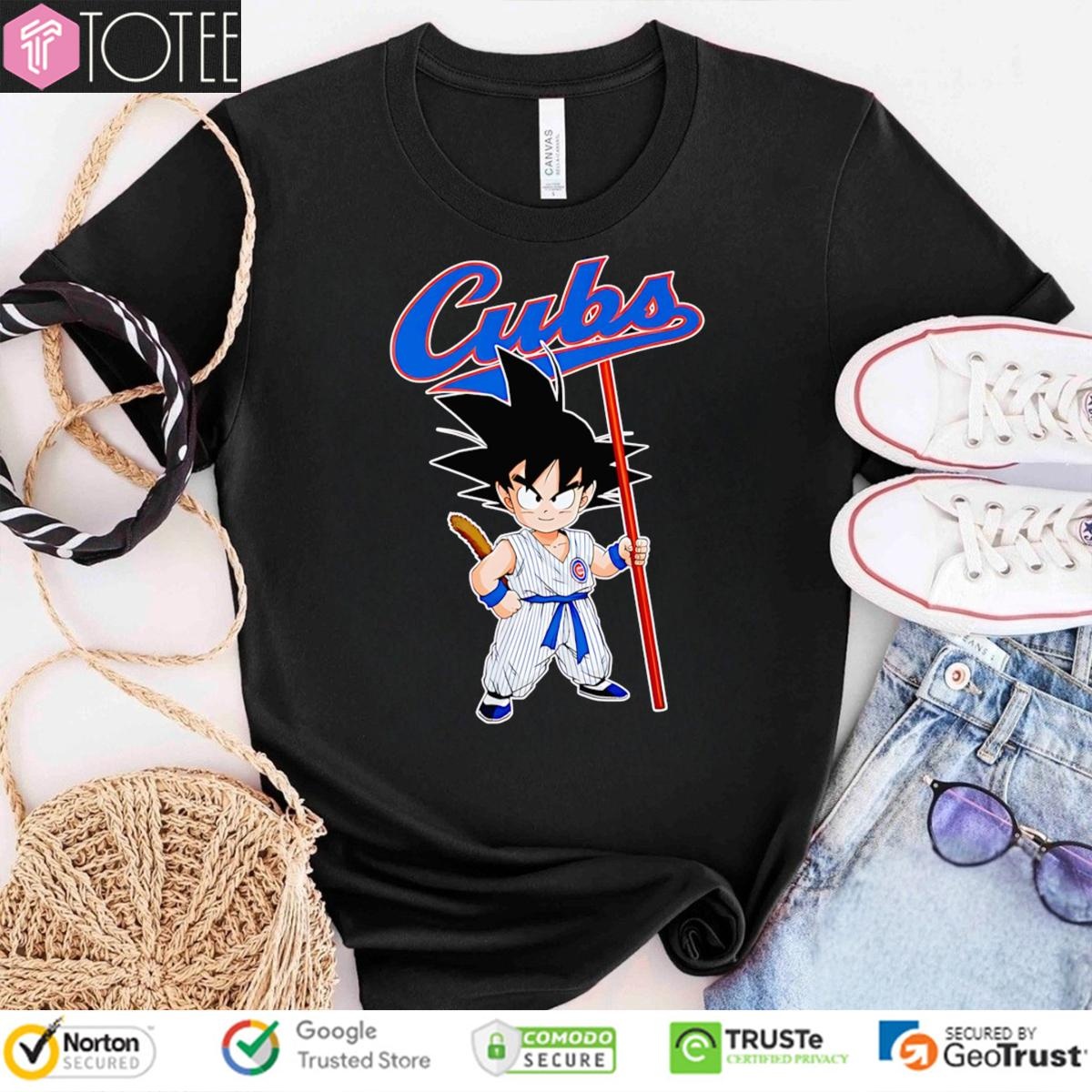 Dragon Ball Z Goku Cosplay Chicago Cubs T-shirt