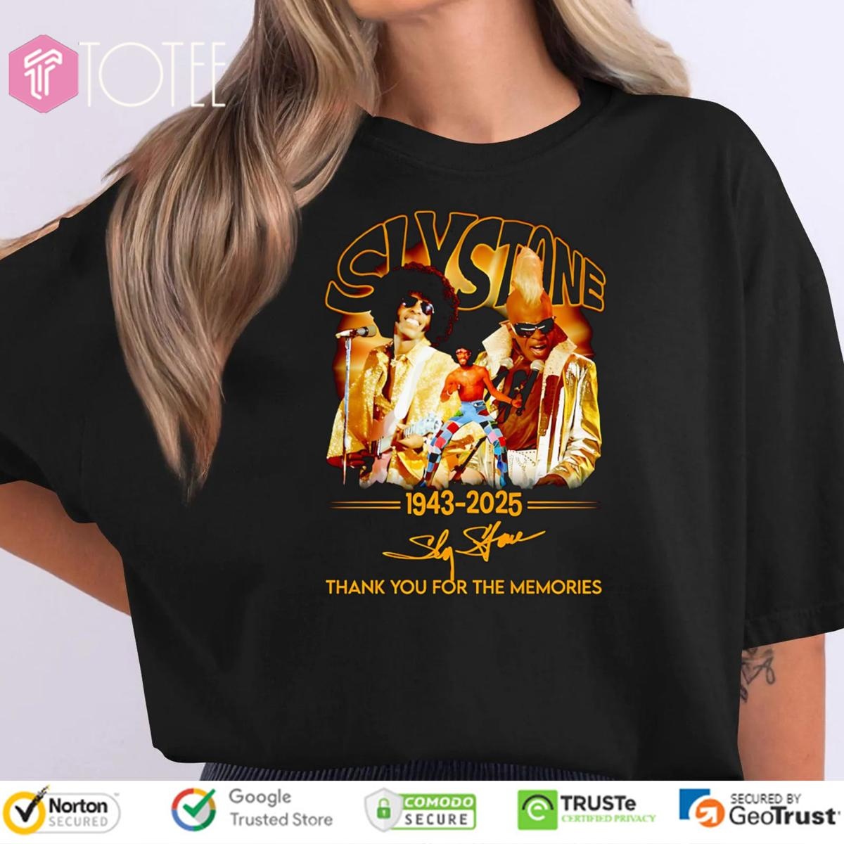 Sly Stone 1943-2025 Signature T-shirt