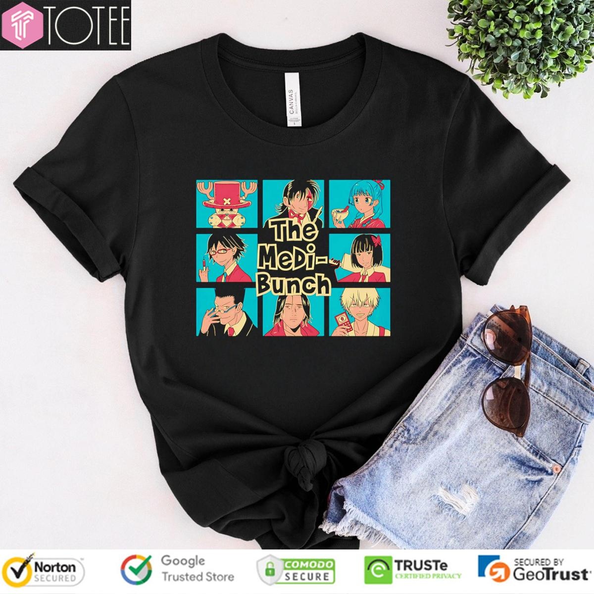 The Medi-Bunch Manga Characters T-shirt