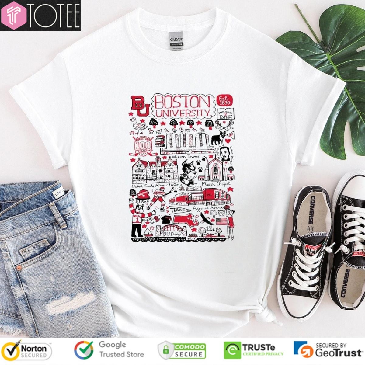 Boston University Art Illustration T-shirt