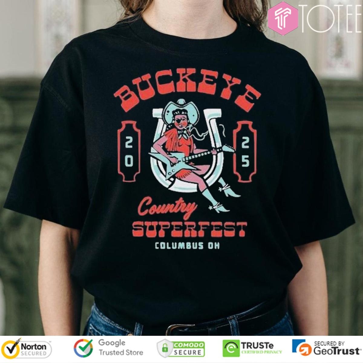 Buckeye Country Superfest June 21 2025 Columbus Ohio T-shirt