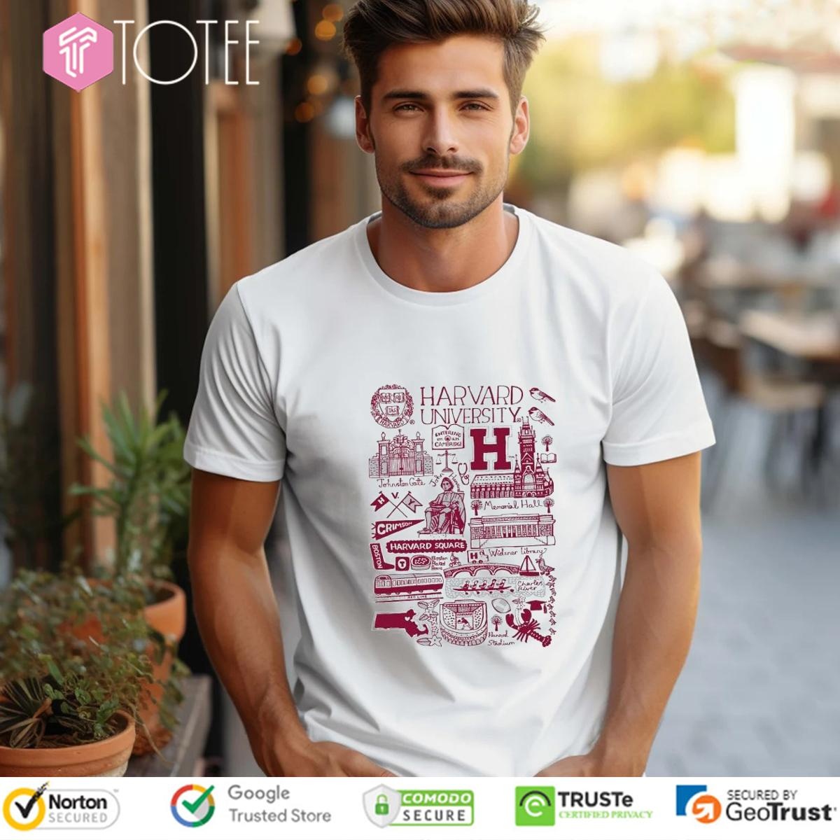 Harvard University Art Illustration T-shirt