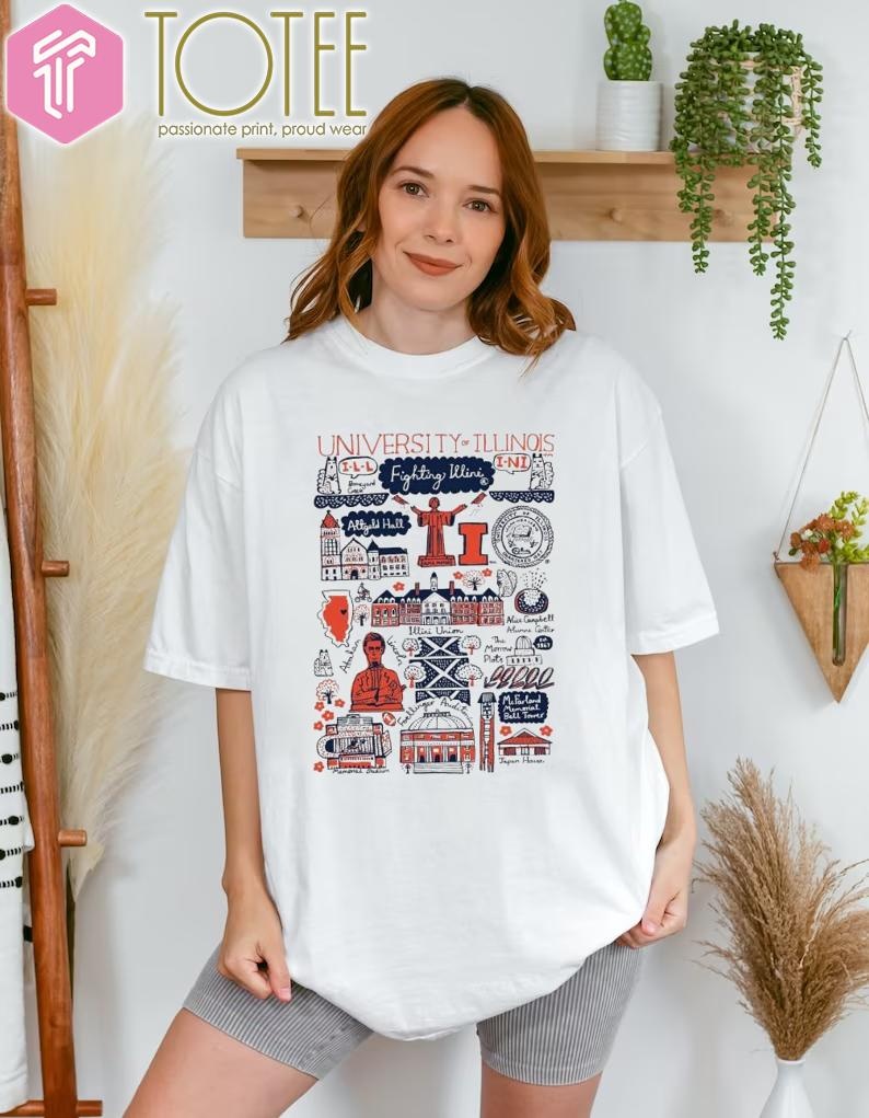 University Of Illinois Art Illustration T-shirt