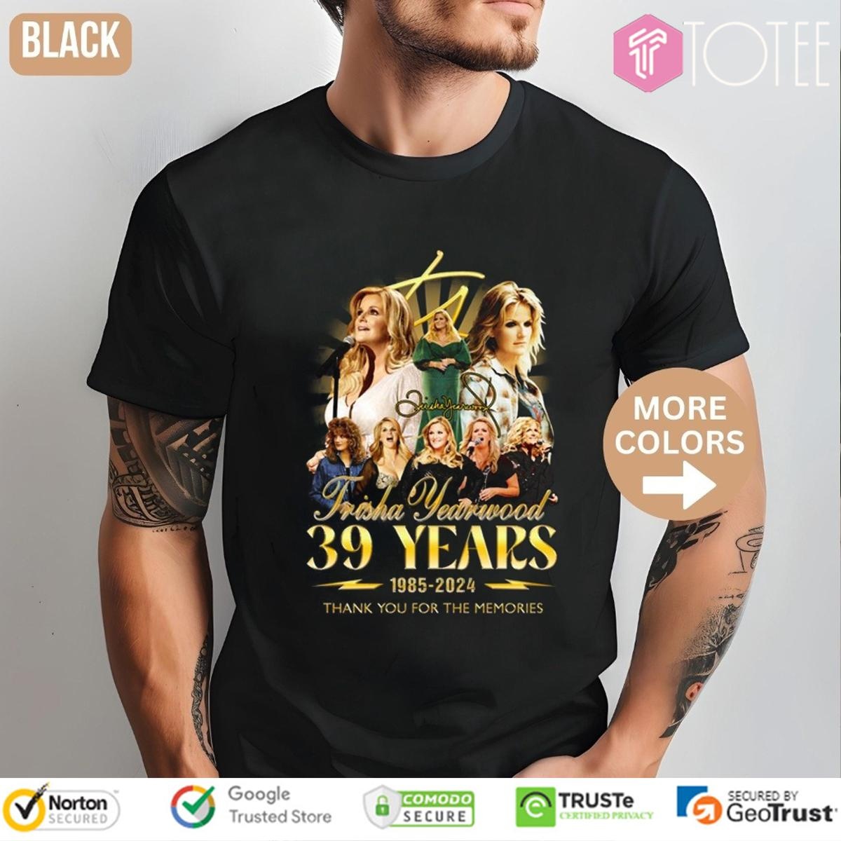 39 Years 1985-2024 Trisha Yearwood Signature T-shirt