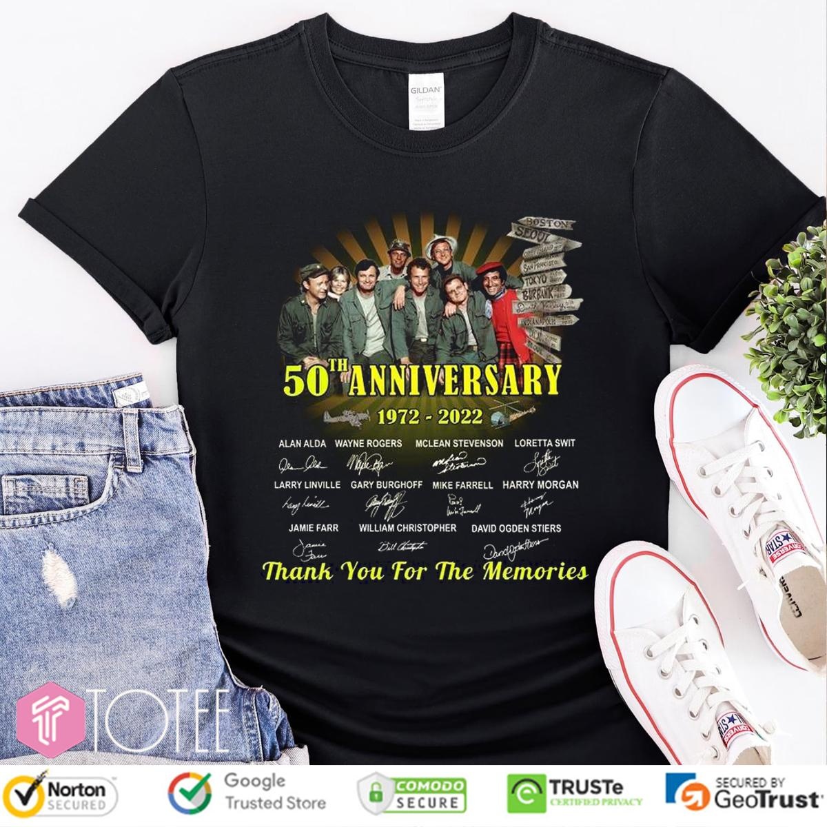 50Th Anniversary 1972–2022 Mash Signatures T-shirt