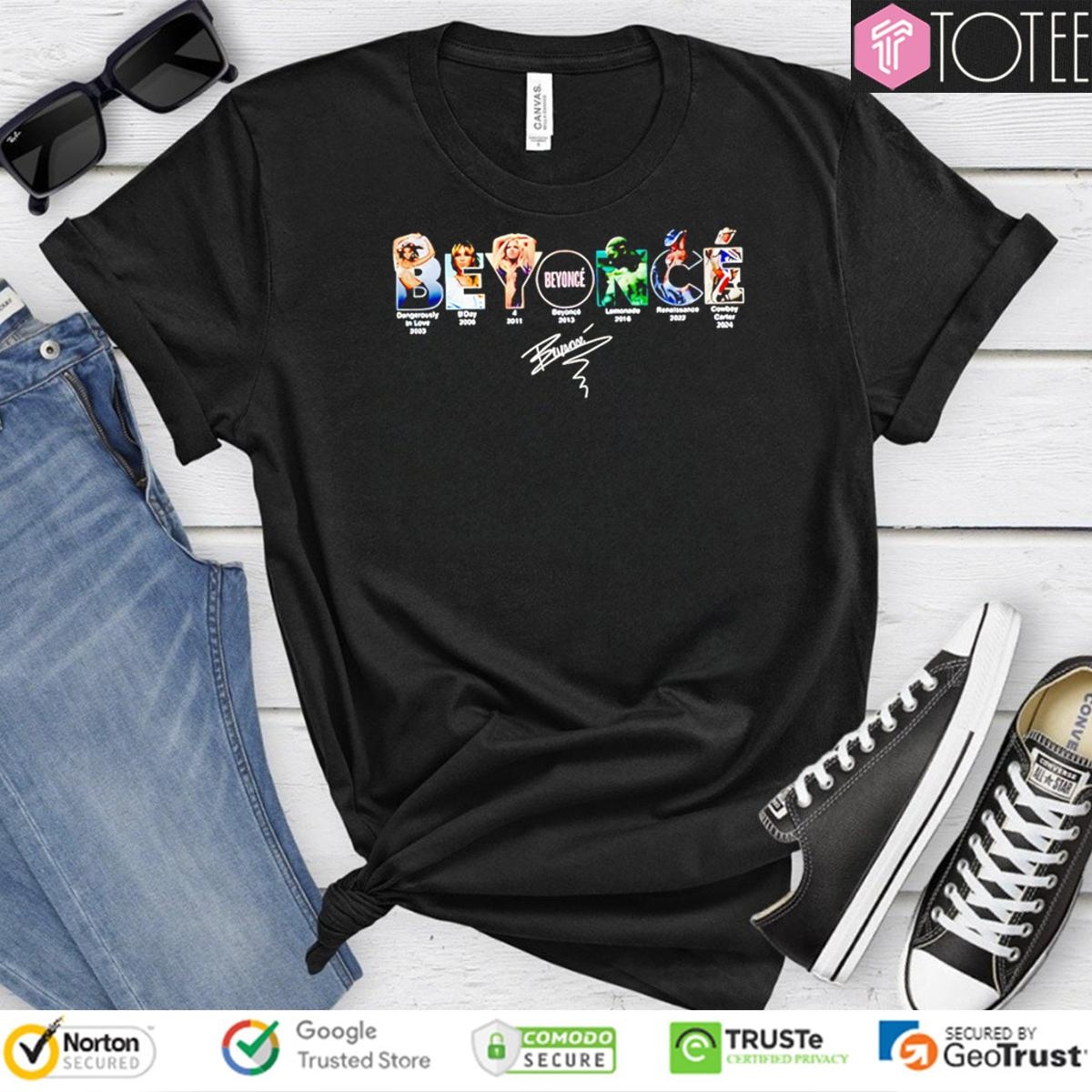 Beyonce Albums Signature T-shirt