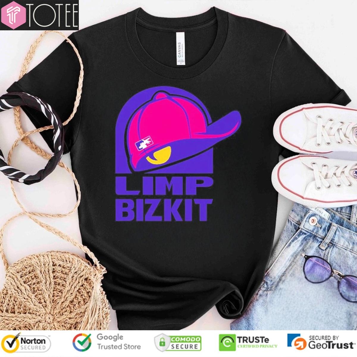 Limp Bizkit Snapback Cap Parody Taco Bell Logo T-shirt