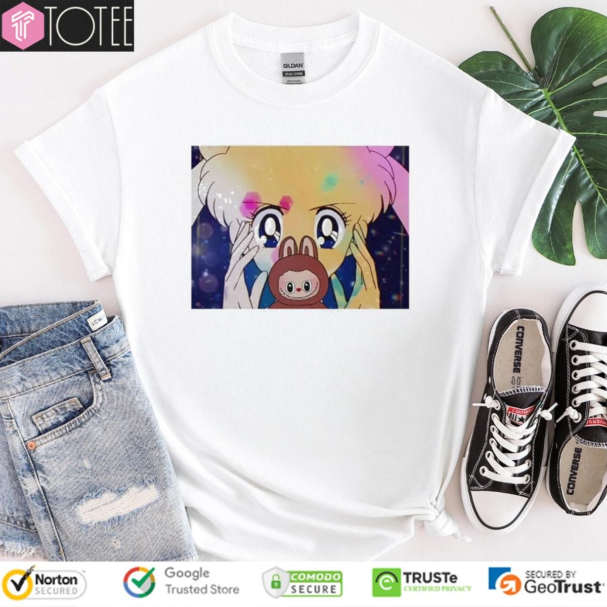 Sailor Moon And Labubu T-shirt