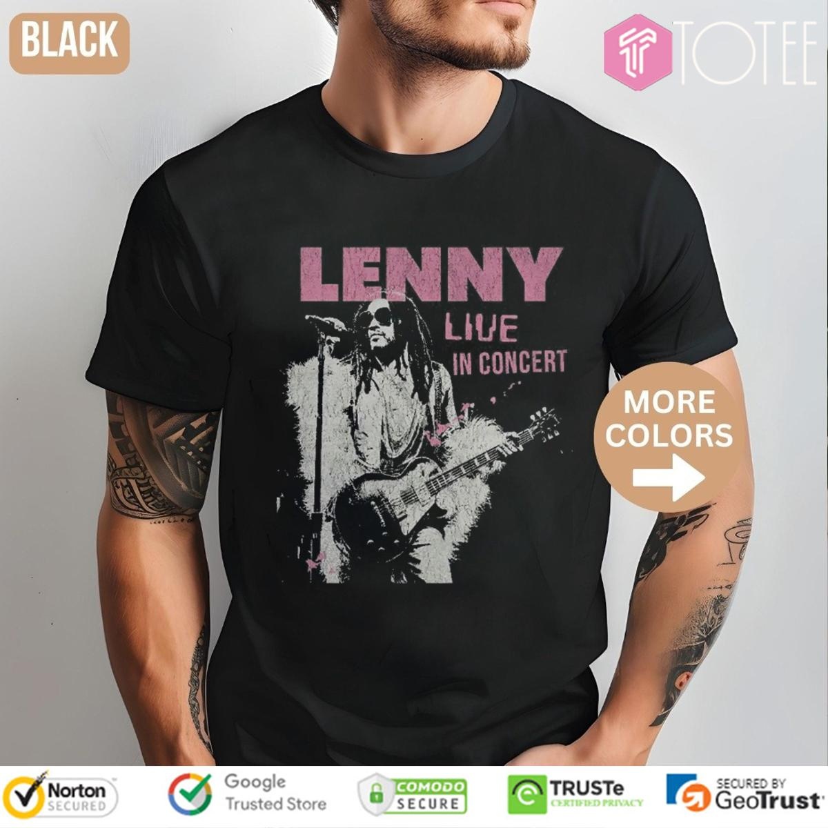 Lenny Kravitz With Guitar Live In Concert T-shirt
