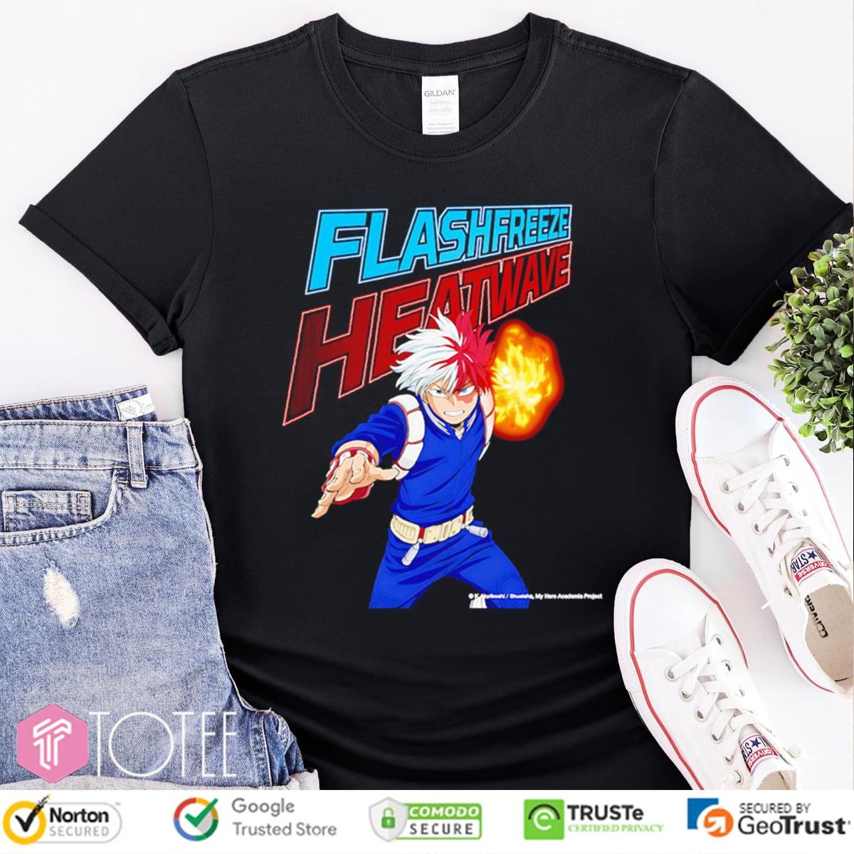Todoroki Shoto Flashfreeze Heatwave My Hero Academia T-shirt