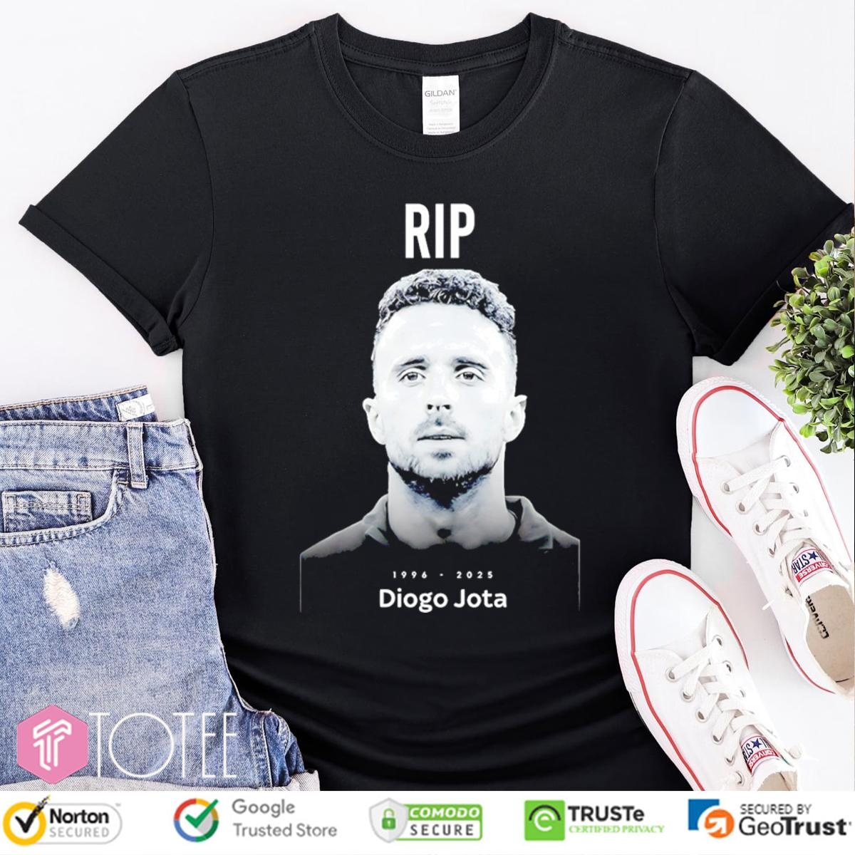 Rip Diogo Jota 1996-2025 Liverpool Fc T-shirt