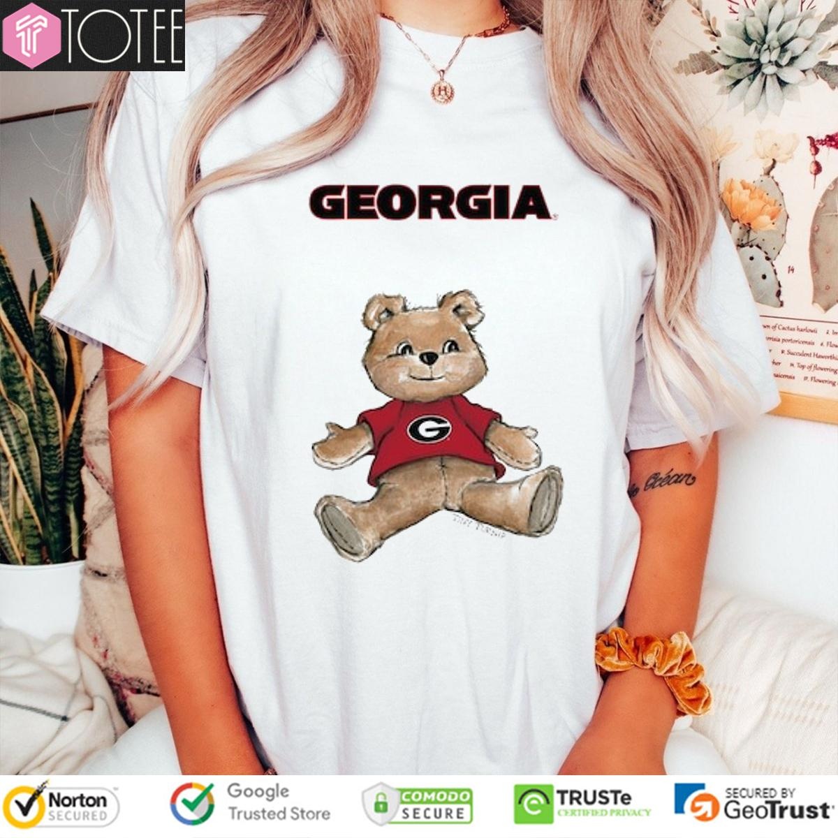 Tiny Turnip Teddy Bear X Georgia Bulldogs T-shirt