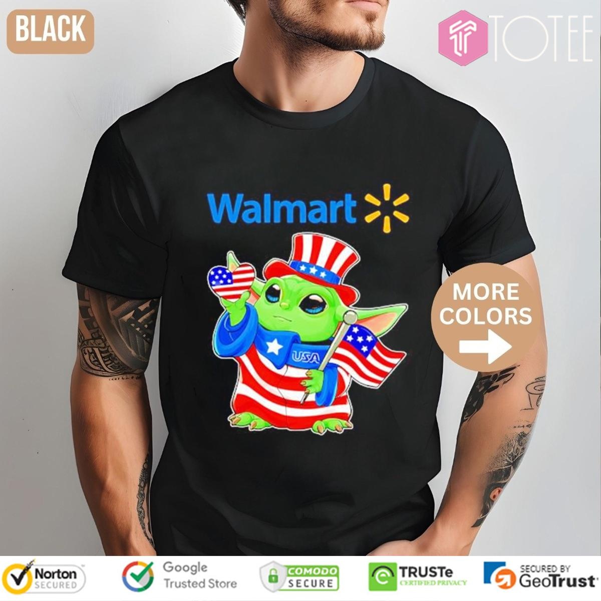 Disney Walmart Star Wars Force Of July America T-shirt