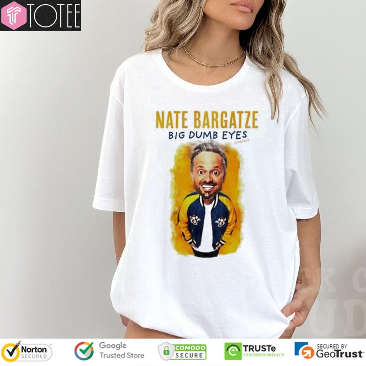 Nate Bargatze Big Dumb Eyes World Tour Graphic T-shirt